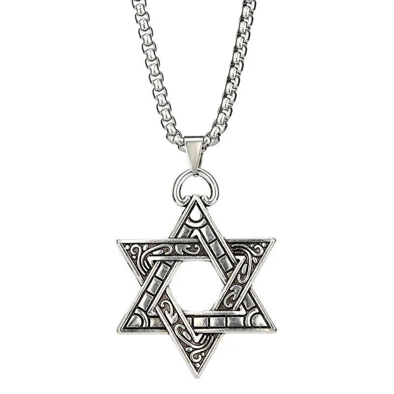 Men's Titanium Steel Hip Hop Punk Trendy Necklace Stainless Steel Sweater Chain Sweatshirt Chain Wholesale Cross-Border