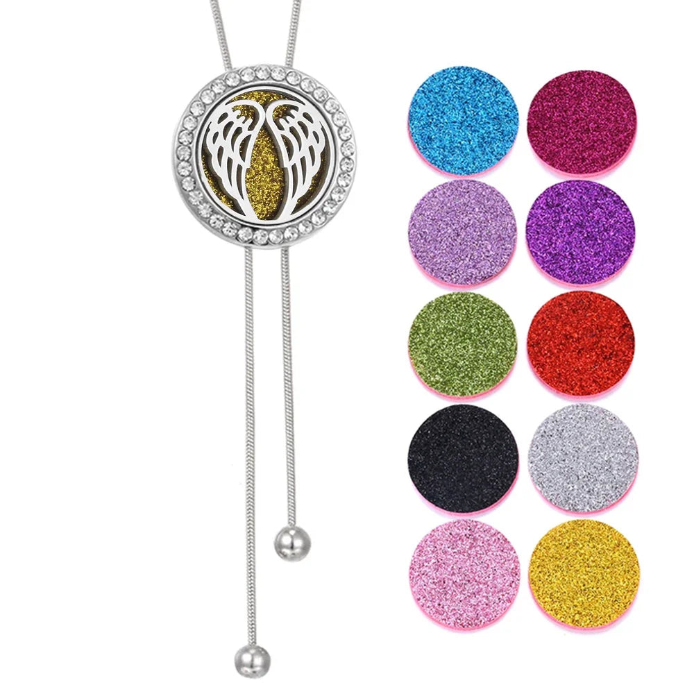 New Long Tassel Aromatherapy Necklace Perfume Essential Oil Diffuser Pendant Necklace Scent Aroma Jewelry Women Tassel Necklaces