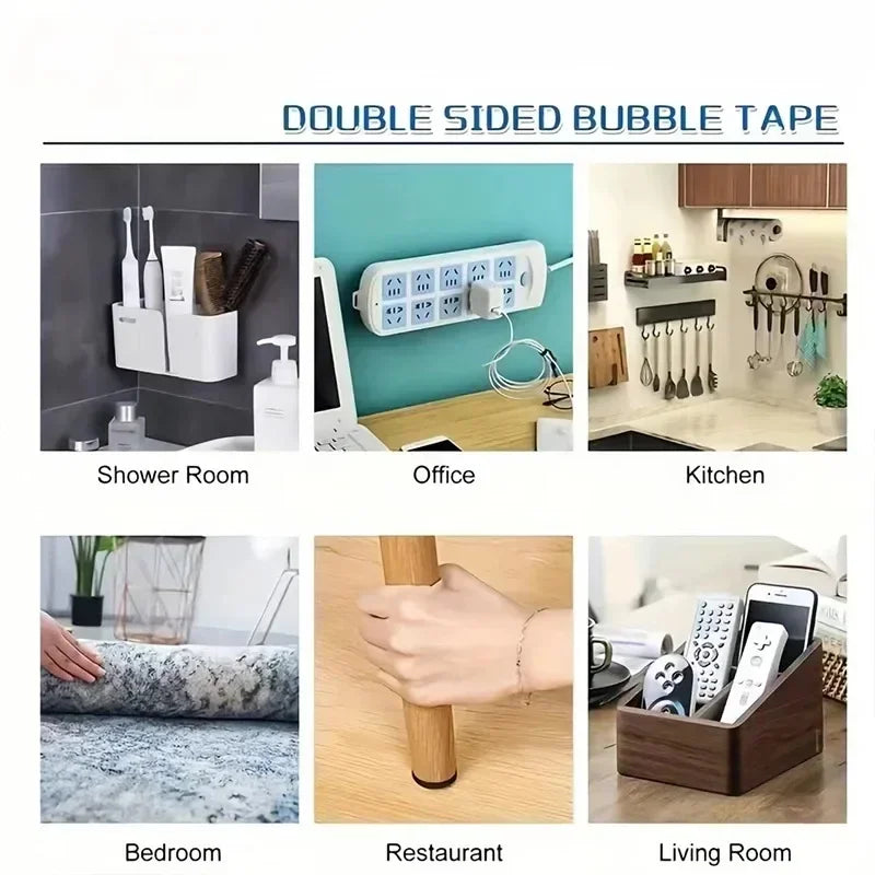 EVA Foam Adhesive Stickers 3m Double-sided Tape Strong Fixed Wall Sponge Adhesive Car Special Patches Without Trace Thickened