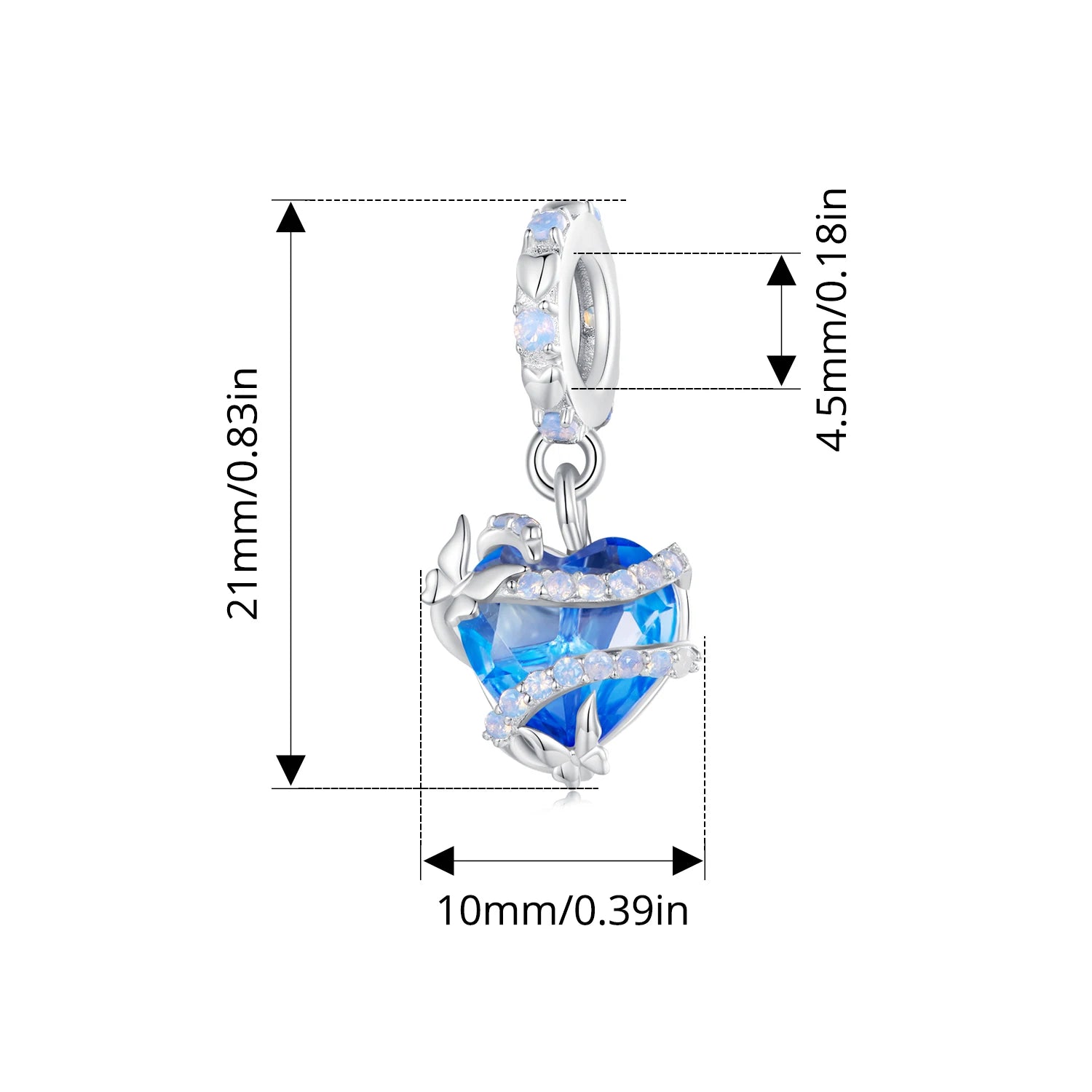 BISAER 925 Sterling Silver Blue Ocean Charm Bead Shell Starfish Turtle Pendant Fit Women DIY Bracelet Fine Jewelry Vacation Gift