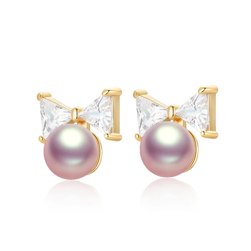 OXTAO 1Pair Fashion  Women Stud Earrings Crystal Ear Climbers / Crawlers Clear Rhinestone Earring For Women Party Jewelry Gift