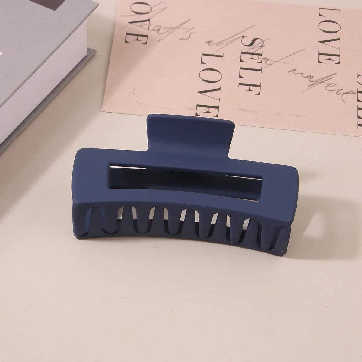 10.5CM Solid Hair Claw Elegant Hairpins Barrette Crab Hair Clips For Women Girls Korean Square Headwear Simple Hair Accessories