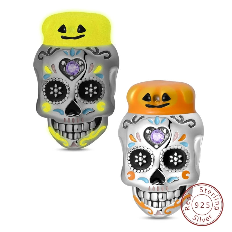 Halloween 925 Sterling Silver Design Charms Beads Pendants Suitable for Original Bracelet DIY Exquisite Making Jewelry