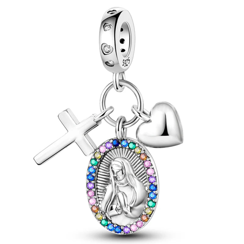 Hot Sale Charms Beads 925 Sterling Silver Pink Perfume Bottle Letter Luminous Firefly Tarot Card Beads Fit DIY Bracelets Jewelry - Madeinsea©