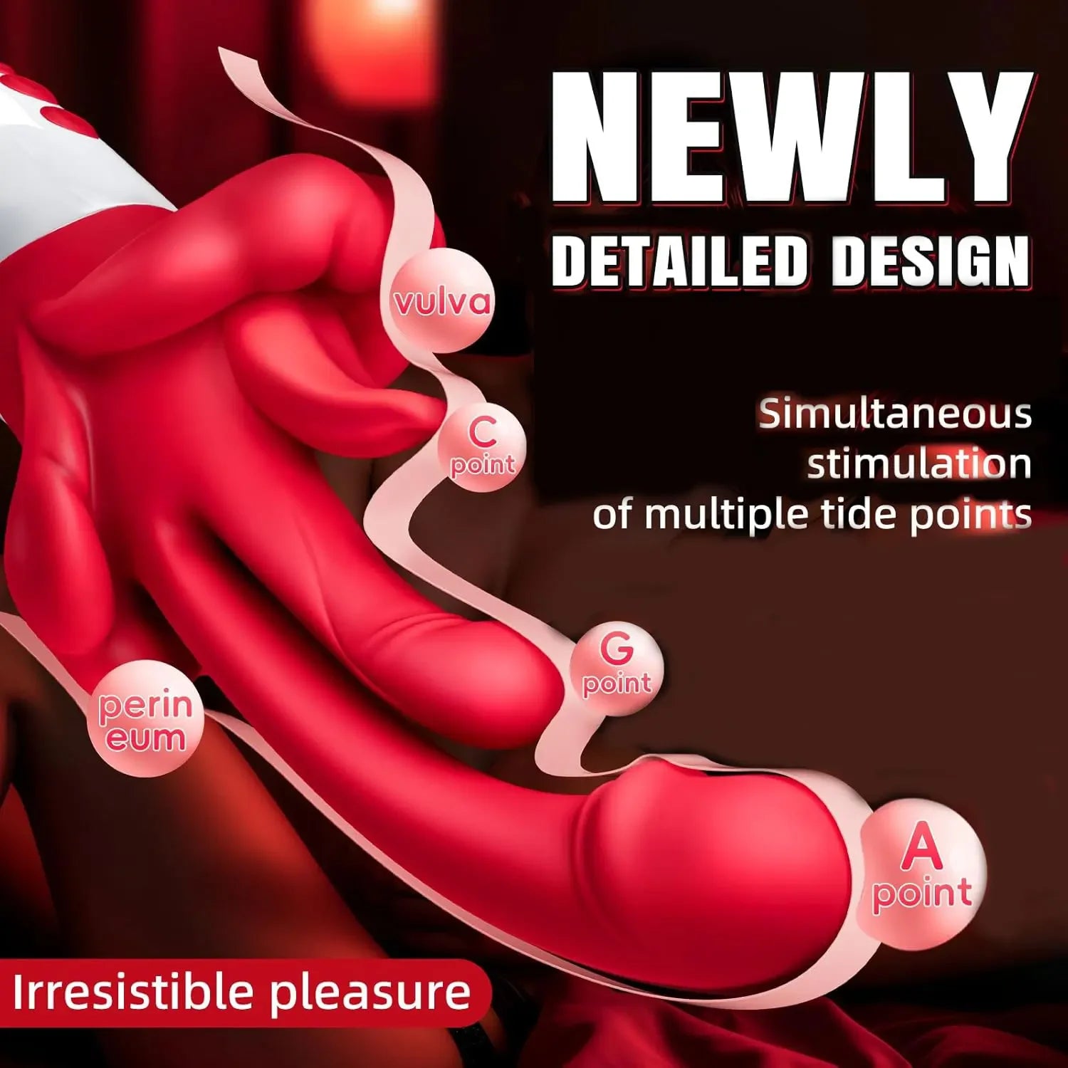 KUSHOR 5 IN 1 Dildo Vibrator for Women Swings Tongue G Spot Clitoral Stimulator Vaginal Massage Female Masturbator Adult Sex Toy