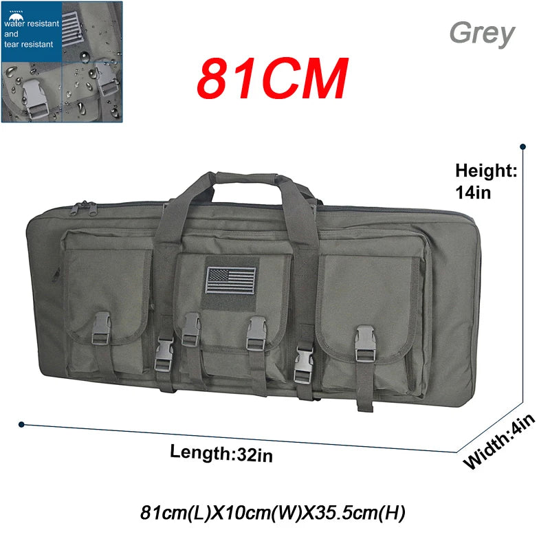 32 38 42 inch Double Rifle Case Bag Tactical Weapon Gun Case Rifle & Pistol Bag Long Gun Bag for Hunting Range Sports Transport