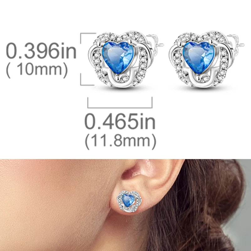 Earrings 925 Sterling Silver Stud Earrings Unicorn Star Zircon Stud Hoop Earrings For Women Girls Lovely Fashion Jewelry Gift