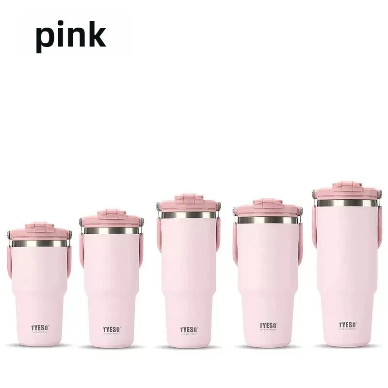 Tyeso Stainless Steel Coffee Cup Cold And Hot Double-layer Insulated Cup Tumbler Thermo Water Bottle Car Travel Mug Vacuum Cup