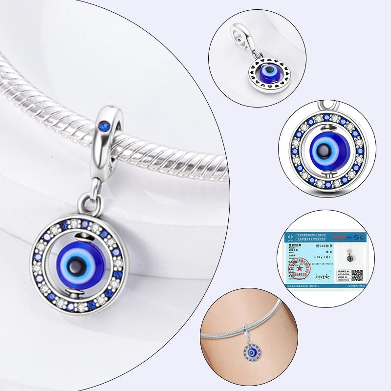 100% Real 925 Sterling Silver Charms Beads Stars Moon Pendant Fit Original Charms Bracelets Bangle DIY Jewelry Gifts