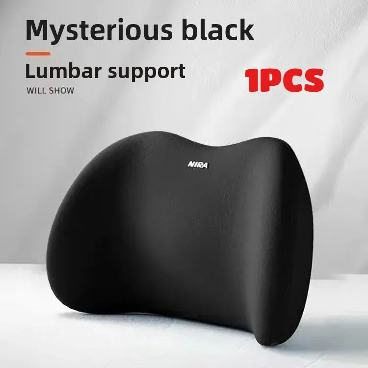 Car Headrest/Lumbar Support Car Neck Pillow Waist Cushion Driver Seat Backrest Car Cushion Driving Lumbar Support Waist Support