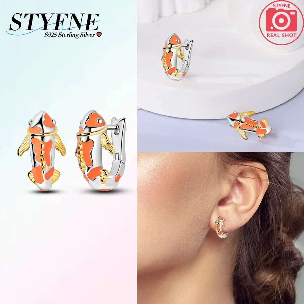 2025 All New Sterling Silver S925 Honey Bees, Cats, Dogs Zircon Earrings and Eardrop Simple Fine Jewelry Women Girls Party Gift
