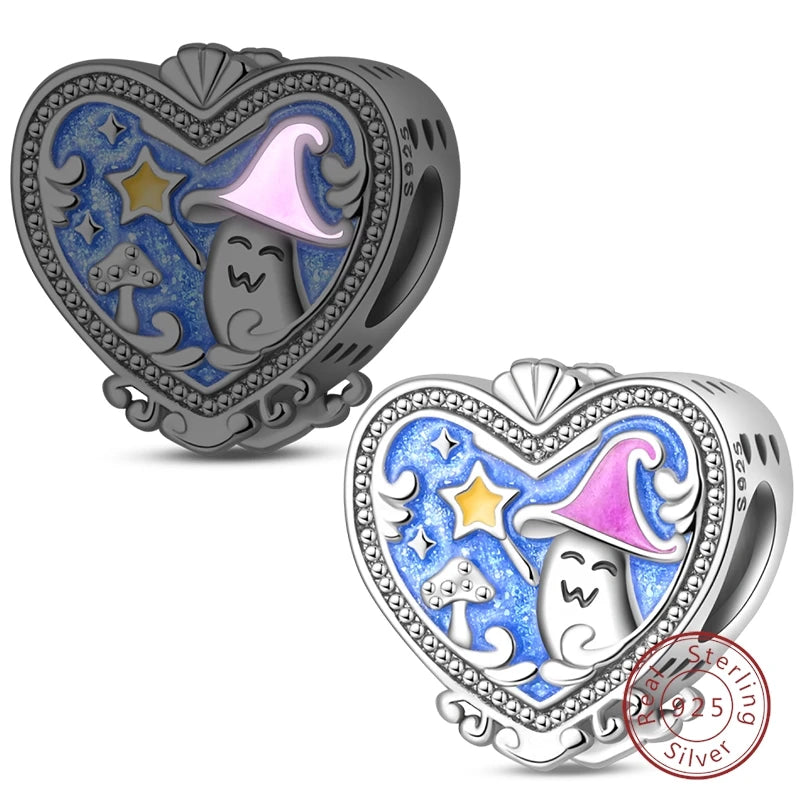 Halloween 925 Sterling Silver Design Charms Beads Pendants Suitable for Original Bracelet DIY Exquisite Making Jewelry