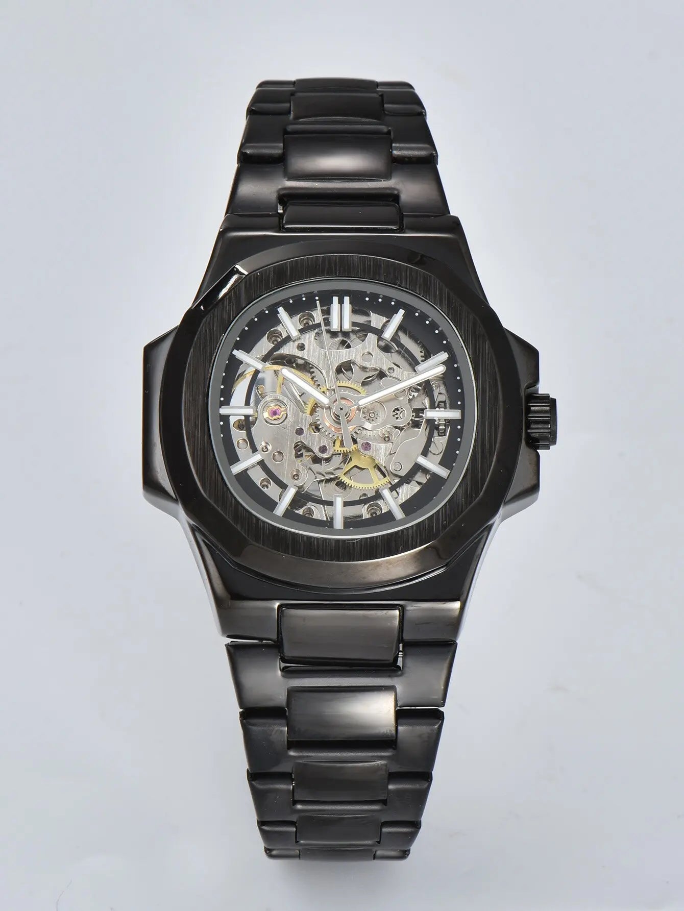 LONGLUX HOT SALE automatic mechanical men watch wholesale no logo waterproof skeleton business  stainless steel gift watch - Madeinsea©