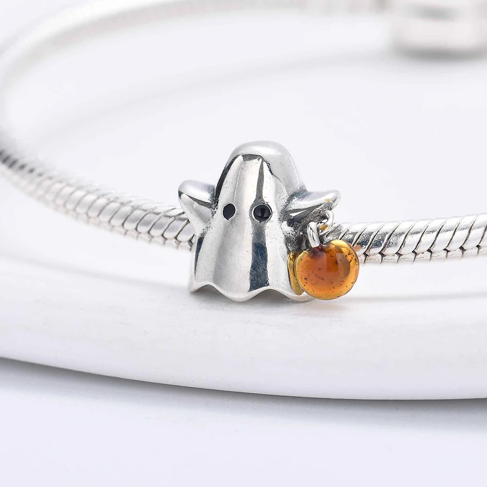 New 925 Silvering Cartoon Cat Spider Rabbit All Saints' Day Charm Bead fit Original Pandora Bracelet Trinket DIY Women Jewelry