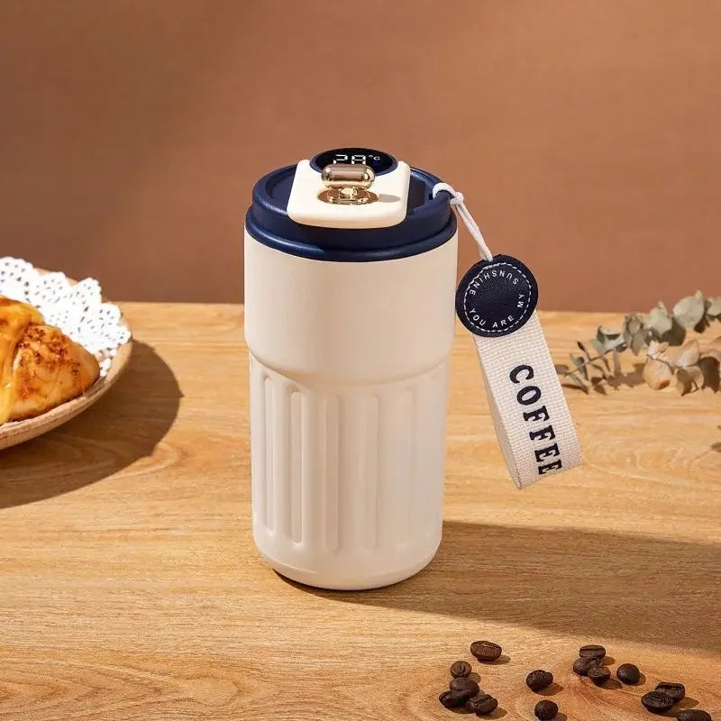 Stainless Steel Smart Thermos Bottle Intelligent Temperature Display Coffee Cup vacuum Flasks Office Cup Business Portable Mug