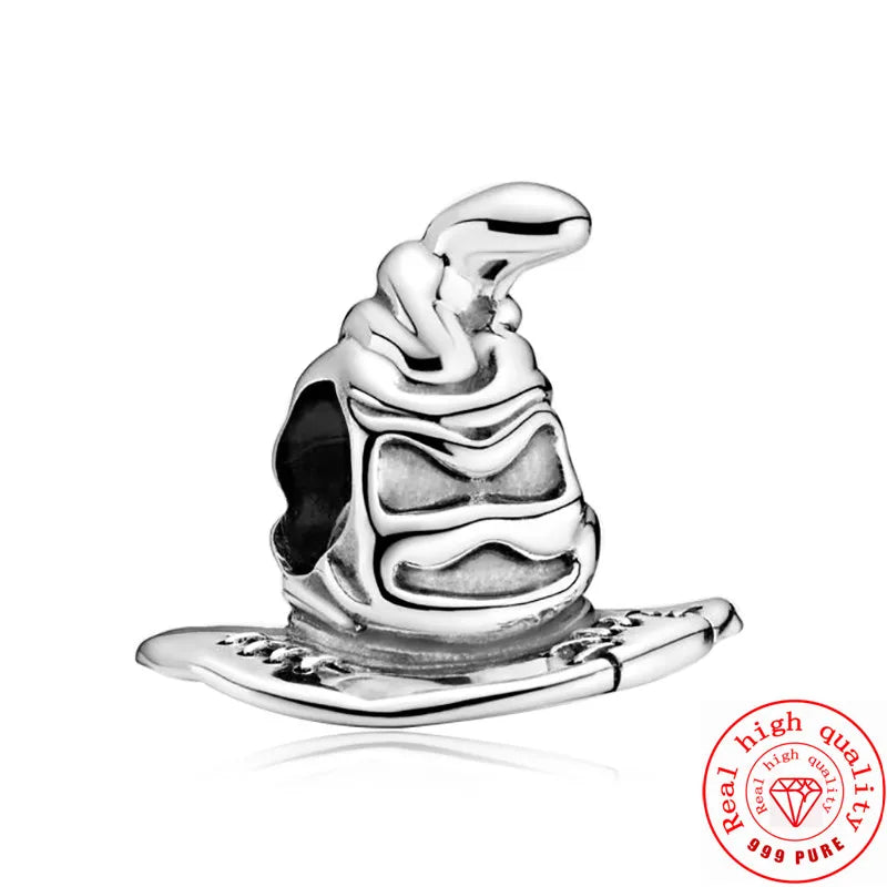 MINISO Disney Hot selling S925 Sterling Silver Harry Potter Charm Suitable Original Pandora Bracelet Exquisite Gift For Women