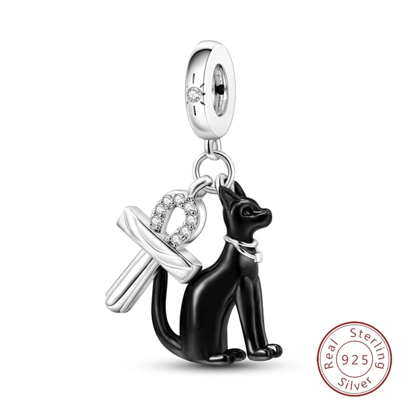 Halloween 925 Sterling Silver Design Charms Beads Pendants Suitable for Original Bracelet DIY Exquisite Making Jewelry