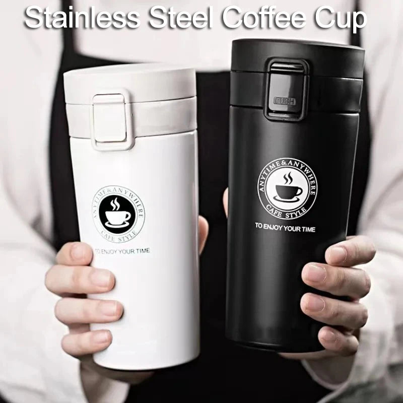510ML Thermal Mug Double Wall 304 Stainless Steel Coffee Cup Vacuum Flask Thermos Water Bottle Tea Coffee Leak-proof Thermos Mug