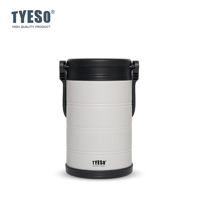 TYESO Large Capacity Vacuum Insulated Portable Cooler Portable Ice Box for Outdoor Camping Picnic Leakproof for Drinks Storage