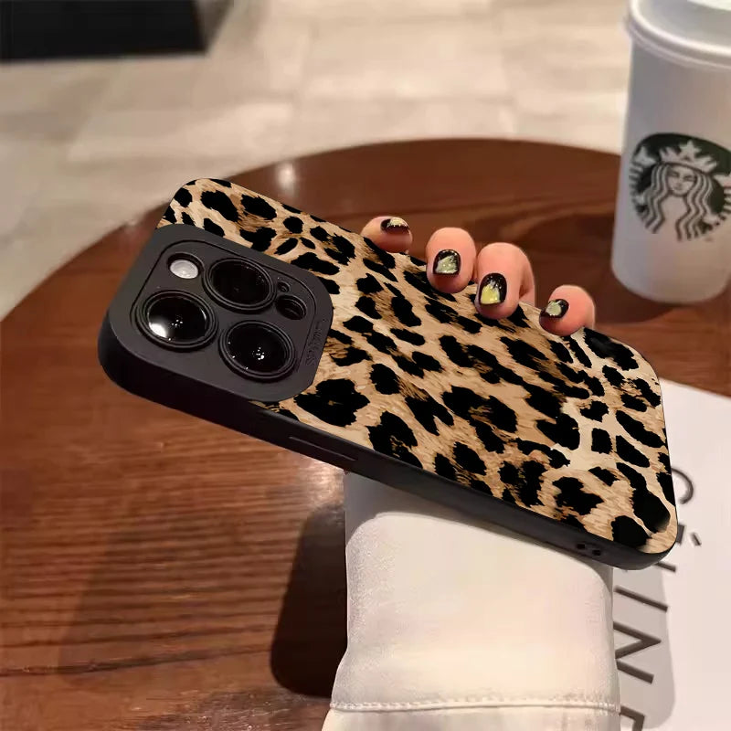 Animal Print Leopard Print Phone Case for Xiaomi Mi 14 13 12 11 Lite 5G 14T 13T 12T 12X Poco M6 X6 X5 X3 F5 F6 Pro 4G Soft Cover