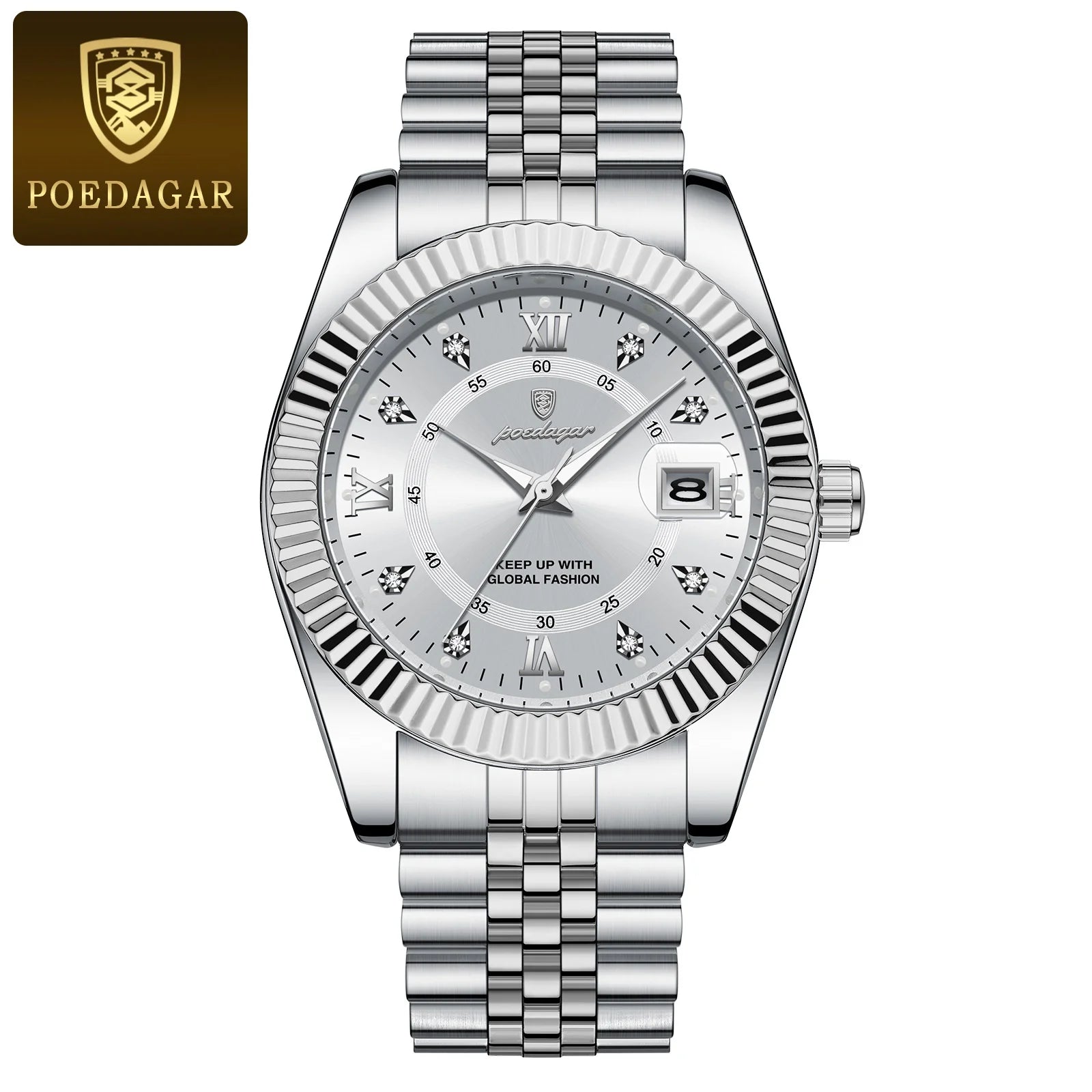 POEDAGAR Luxury Sport Wrist Watch For Man Waterproof Luminous Date Men Watch Quartz Stainless Steel Men's Watches Male Reloj+box - Madeinsea©