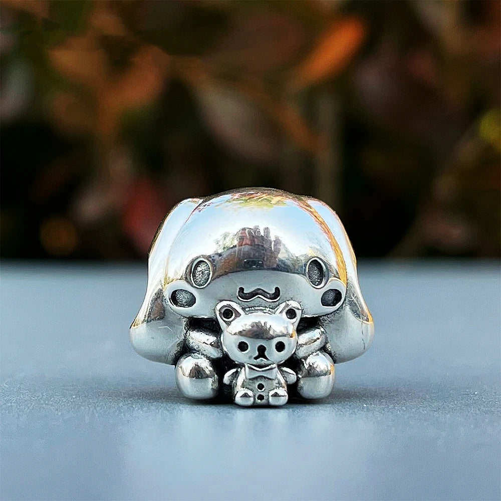 2025 New Miniso Disney Sanrio Beads 925 Silver Stitch Hello Kitty Kuromi Charm Fit Original Bracelet Women DIY Pendant Jewelry