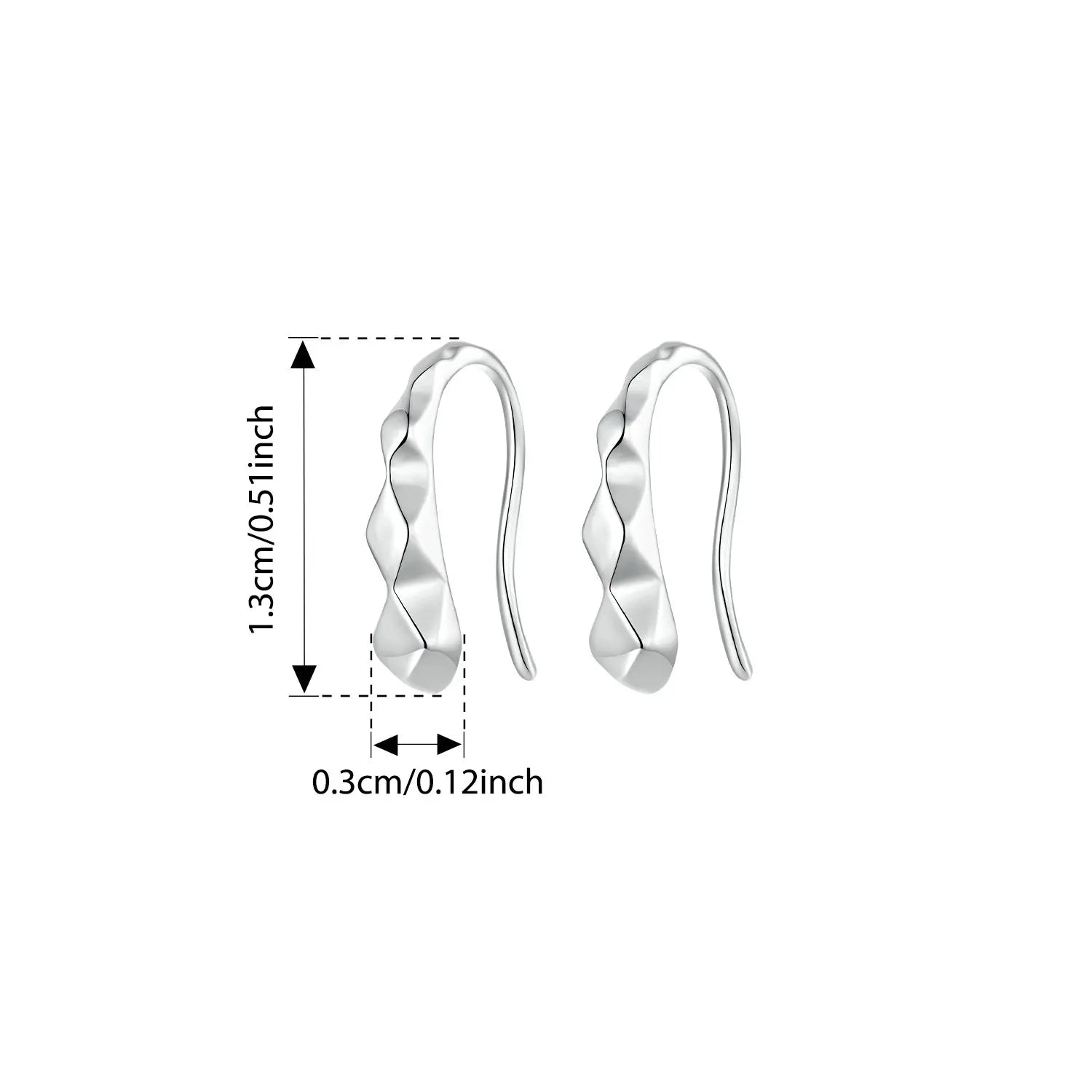 BISAER 925 Sterling Silver Heart Tassel Hook Earrings Metal Texture Earrings Hypoallergenic for Women Party Fine Jewelry Gift