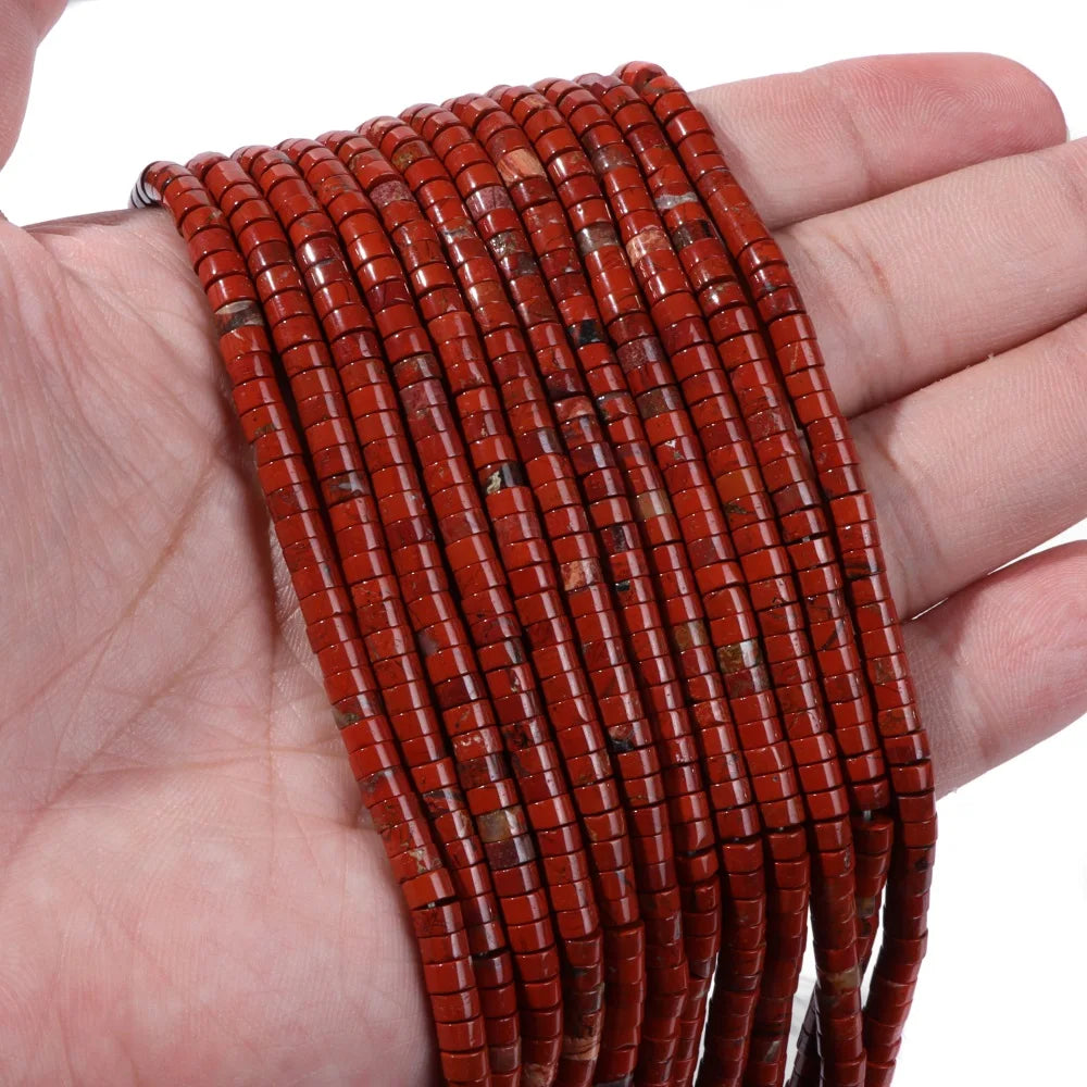 2x4mm Blue Flat Round Stone Bead Imperial Agates Jades Rondelle Loose Beads For Jewelry Making DIY Bracelets Necklace Handmade