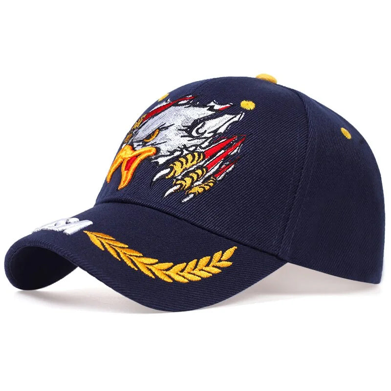 Unisex USA Eagles Embroidery Baseball Caps Spring and Autumn Outdoor Adjustable Casual Hats Sunscreen Hat Sports Cap