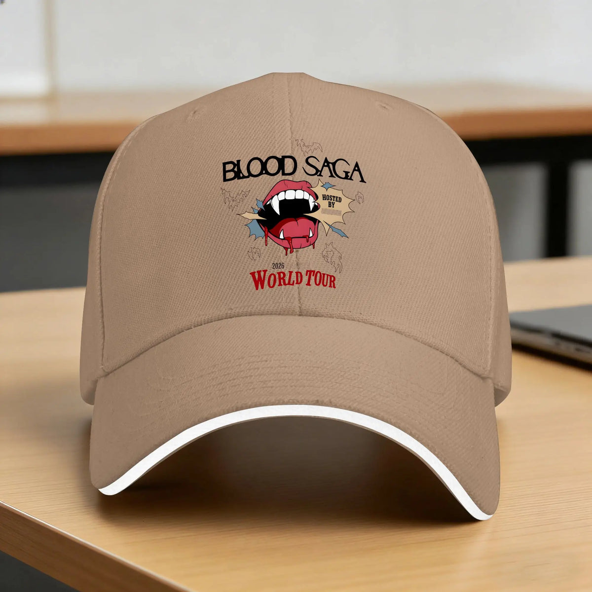 Summer Casual Baseball Cap 2026 Blood Saga World Tour Running Hippie Trucker Hat For Men Women Street Style Snapback Cap
