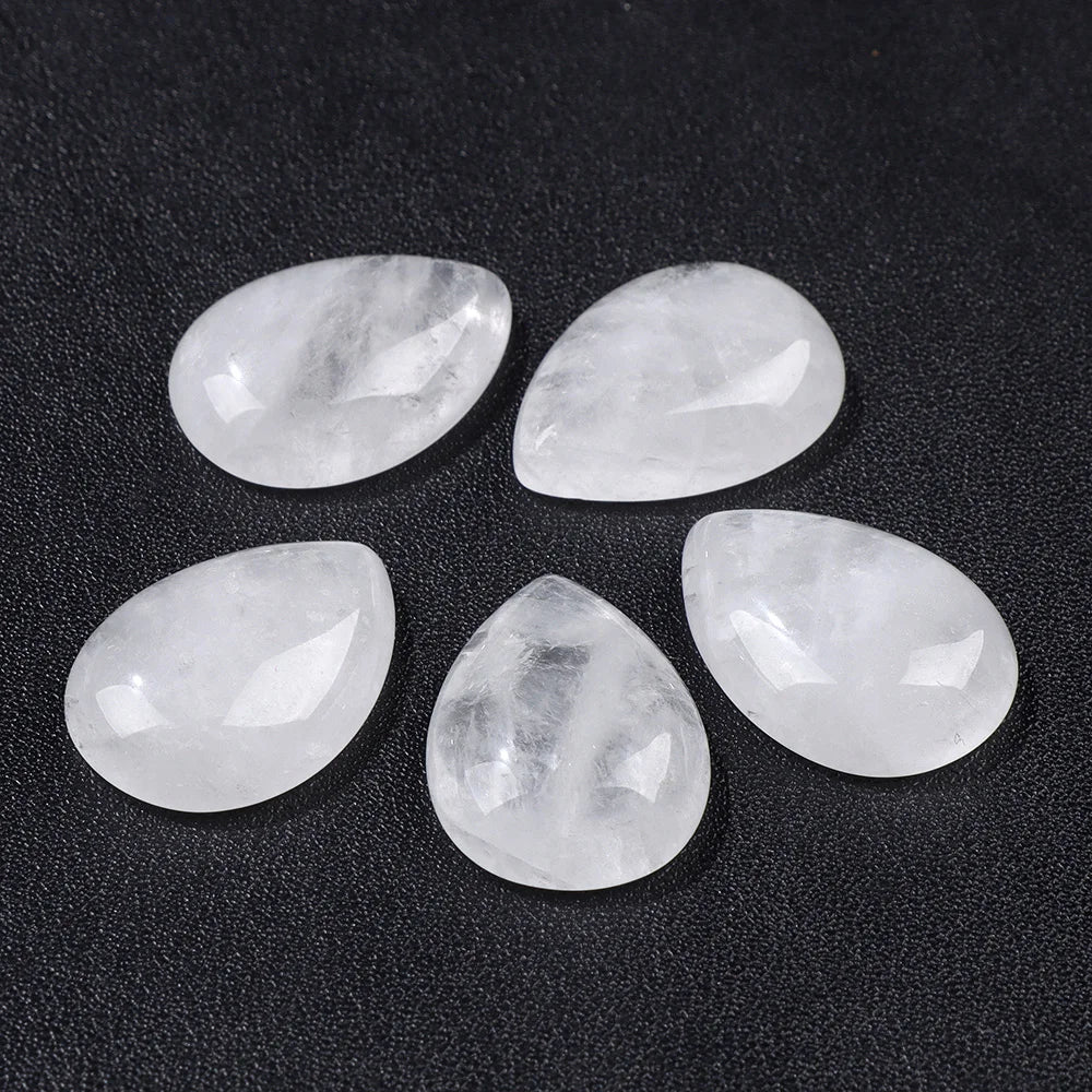 18X25MM Multi-color Natural Stone Cabochon Water Drop Shape Agat Quartz Opal Cabochons Stone For Jewelry Making DIY Accessories