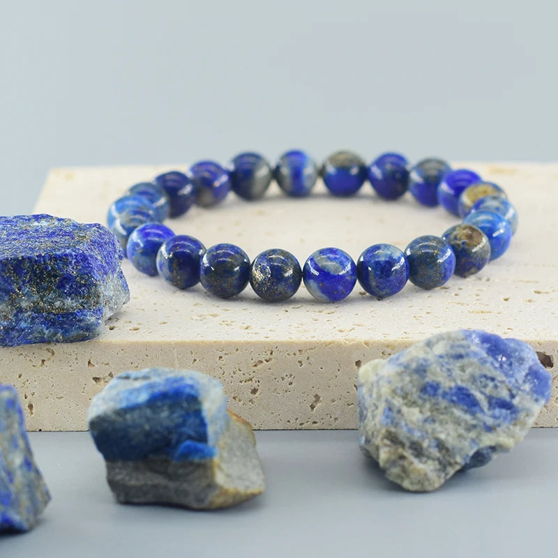 Natural Lapis Lazuli Stone Beads Bracelets - Madeinsea©