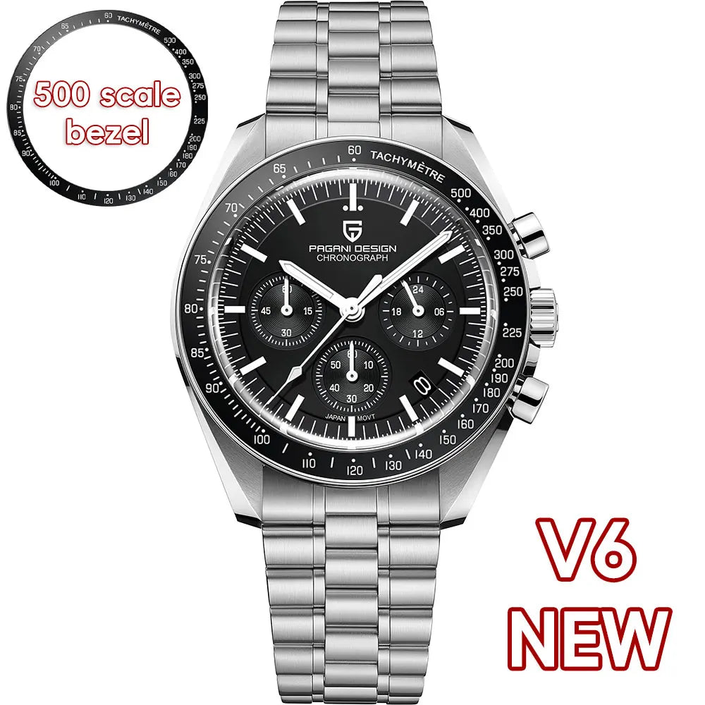 PAGANI DESIGN 2025 New Tribute to CK2998 Moon Watch Men Luxury Quartz Watches For Men AR Sapphire crystal Sport Chronograph Man