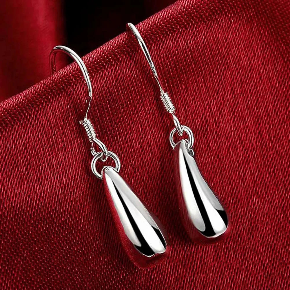 Top Quality 925 Sterling Silver Earrings Simple Round Circle Hoop Earrings For Woman Fashion Wedding Engagement Charm Jewelry - Madeinsea©