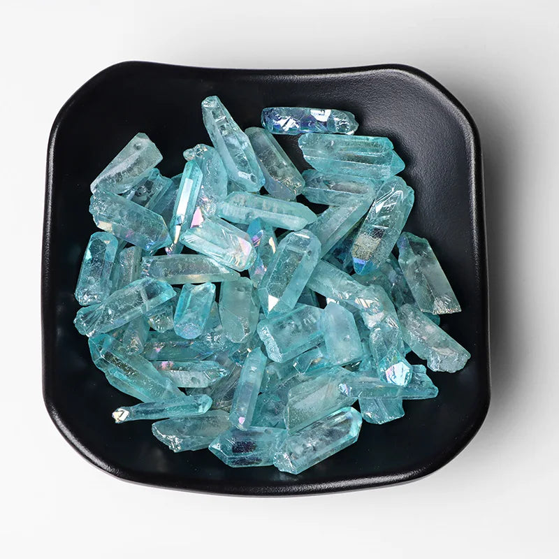 Natural Quartz Stick Beads Top Drilled Gradient Color Raw Loose Point Bead For Jewelry Making DIY Necklace Earrings Accessories