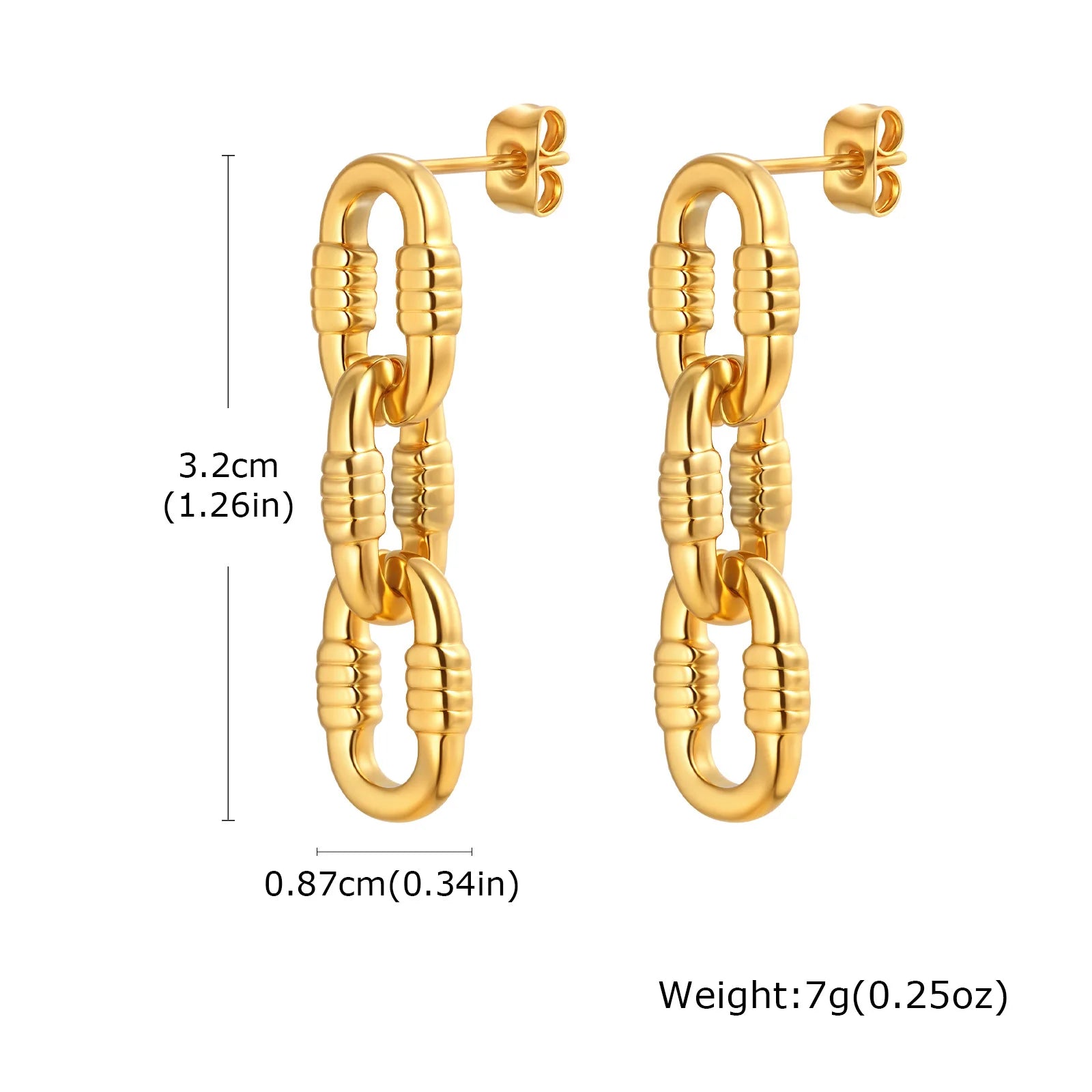 Boucles d'oreilles pendantes à pompon géométriques tendance en forme de U de Vnox, créoles ajourées en acier inoxydable pour femmes, bijoux tendance
