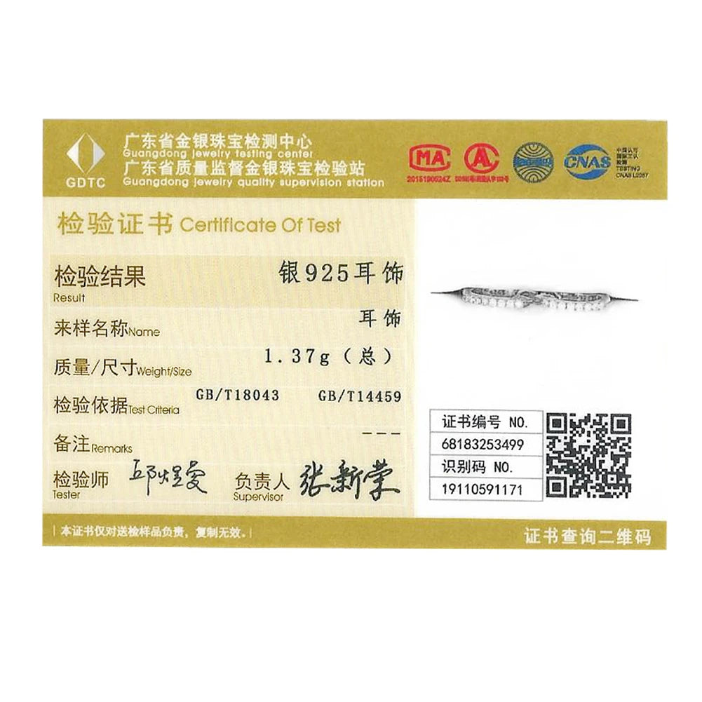 BAMOER 925 Sterling Silver Classic Earrings For Women Small Hoop Earrings Ear Bone aros aretes Huggie Studs SCE498