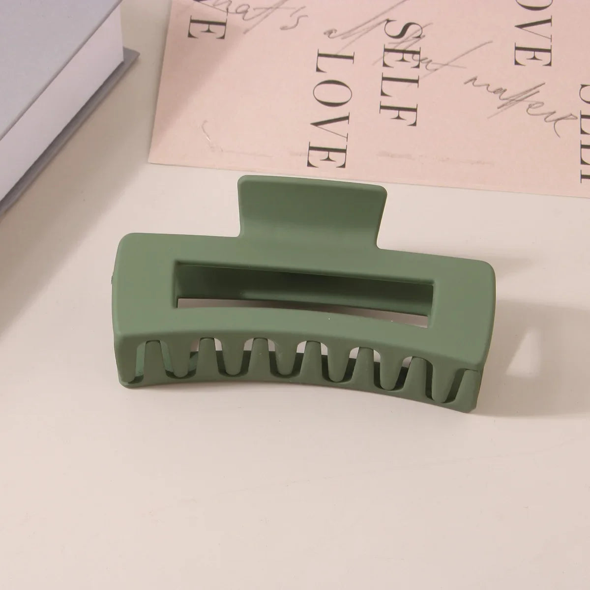 10.5CM Solid Hair Claw Elegant Hairpins Barrette Crab Hair Clips For Women Girls Korean Square Headwear Simple Hair Accessories