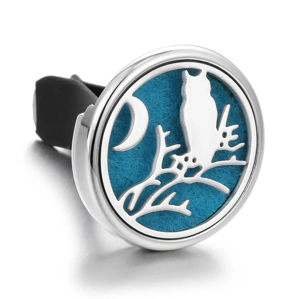 10PCS/LOT Wholesale Car Perfume Diffuser Car Clips Pendants Lockets Perfume Essential Oil Diffuser Aromatherapy Pendant Necklace