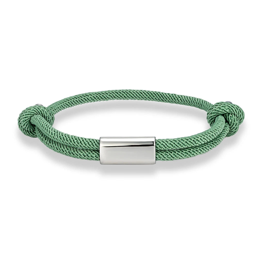 MKENDN Personalised Bracelet for Men Women Sailing Rope Bracelets Custom Birthday Gift for Her Him Handmade Boho Jewelry