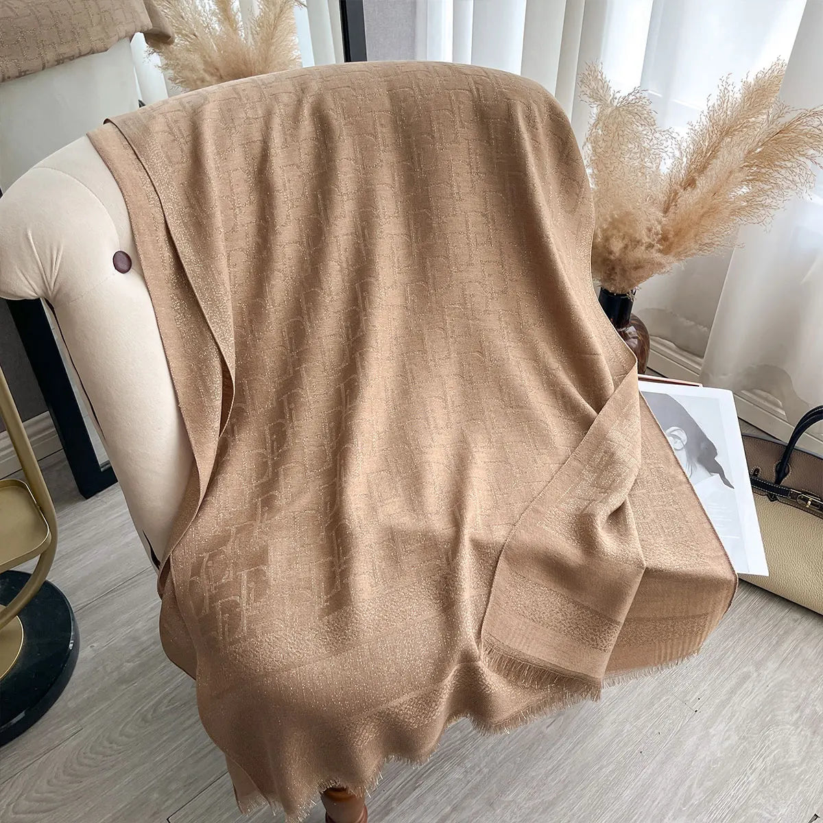 2025 Ladies Muslim Hijab Golden Thread Scarves Spring and Autumn Sun Protection Decoration Shawl Foulard Wrap Headscarf Scarf