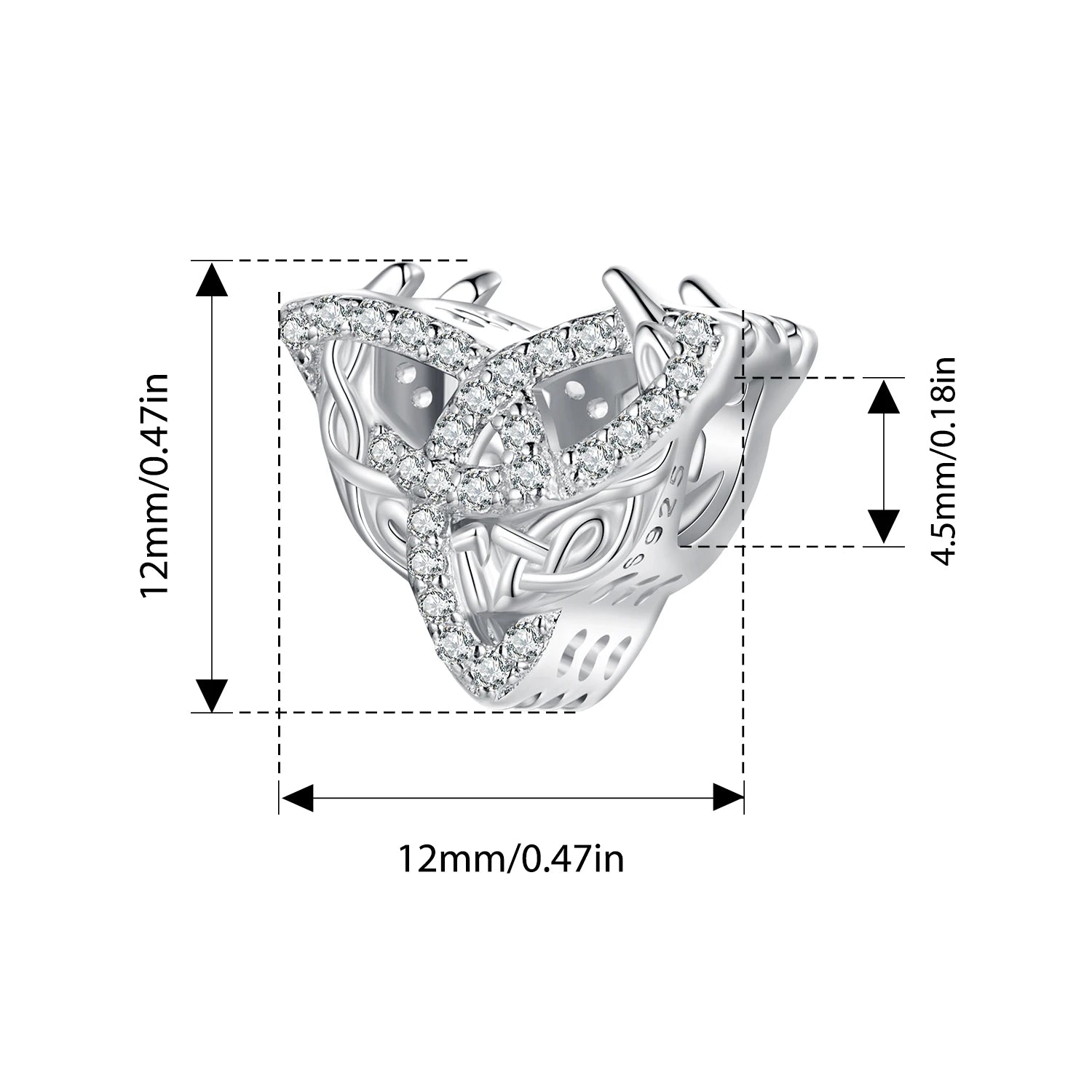 Pendentif nœud celtique original en argent sterling 925 Bamoer, amulette nordique, porte-bonheur, bijou raffiné pour femmes et hommes, idéal pour les fêtes vikings.