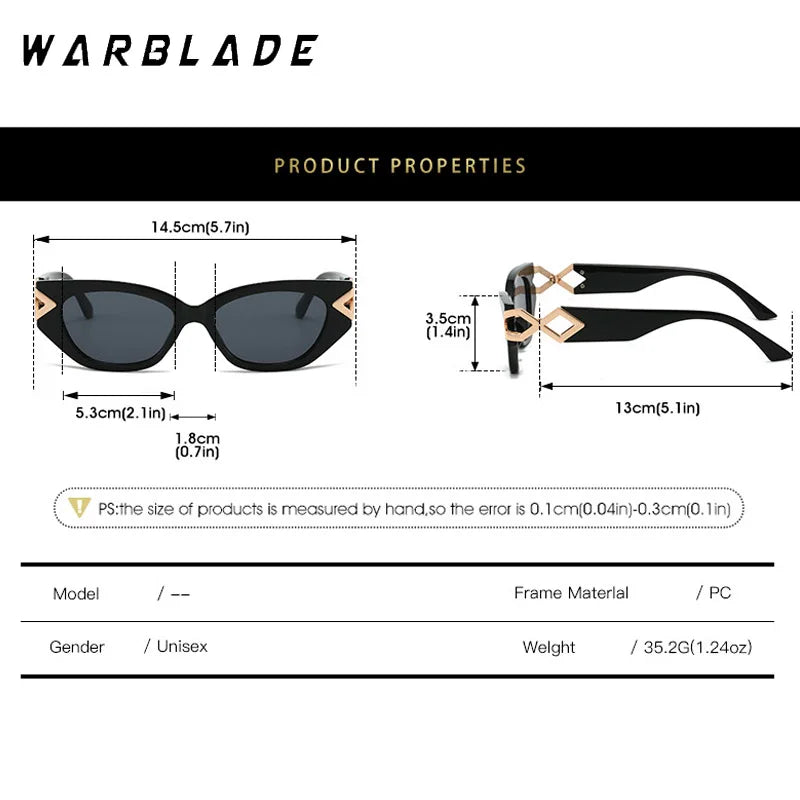 2025 Neue Mode Cat Eye Sonnenbrille Gradienten Linsen Personalisierte Büroklammer Rahmen Luxus Dekoration Marke Designer Brille UV400