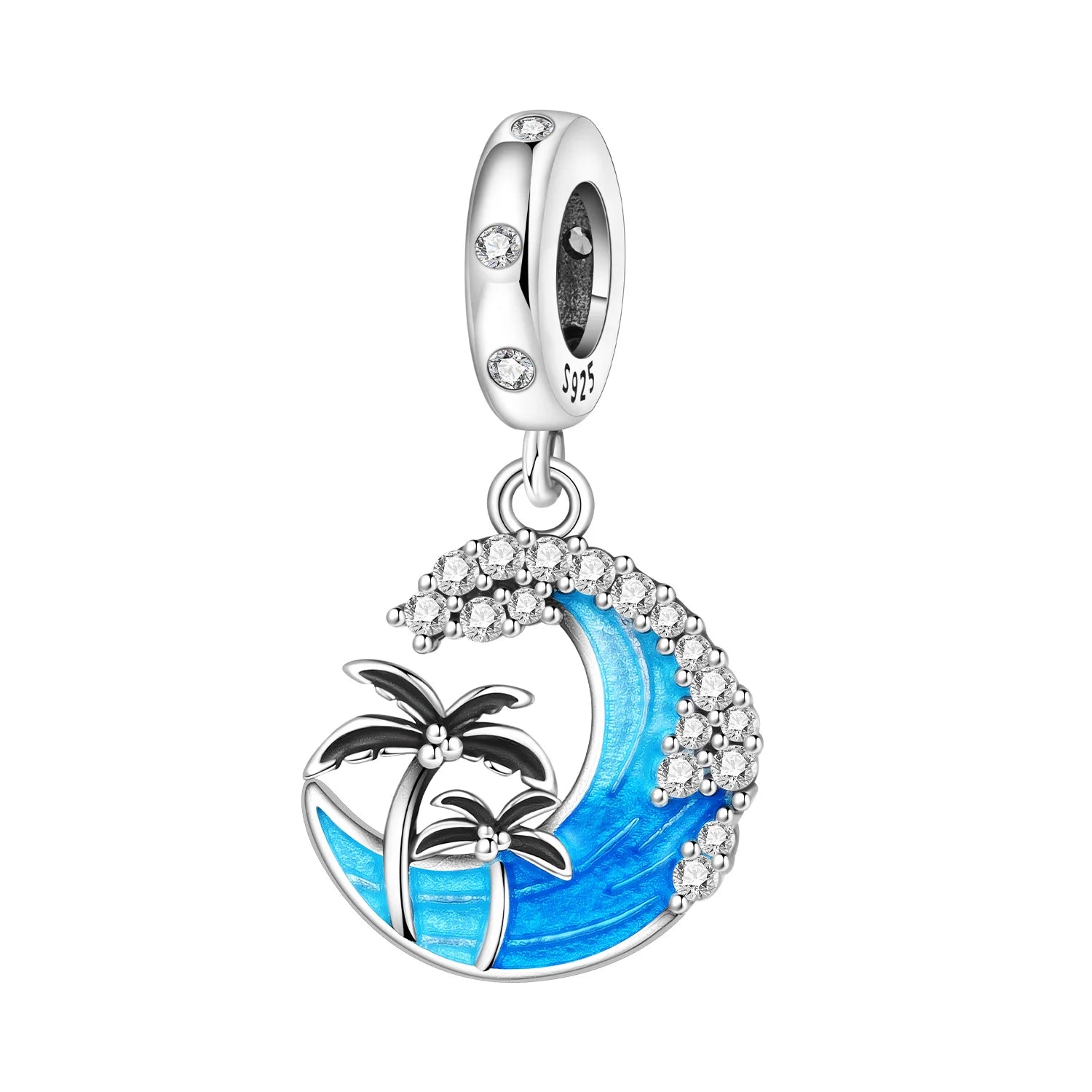 PANPOKI 925 Sterling Silver Sea Star Ocean Pendant Beads Original Pendants Bracelet Charm Jewelry Party DIY Trendy Gifts