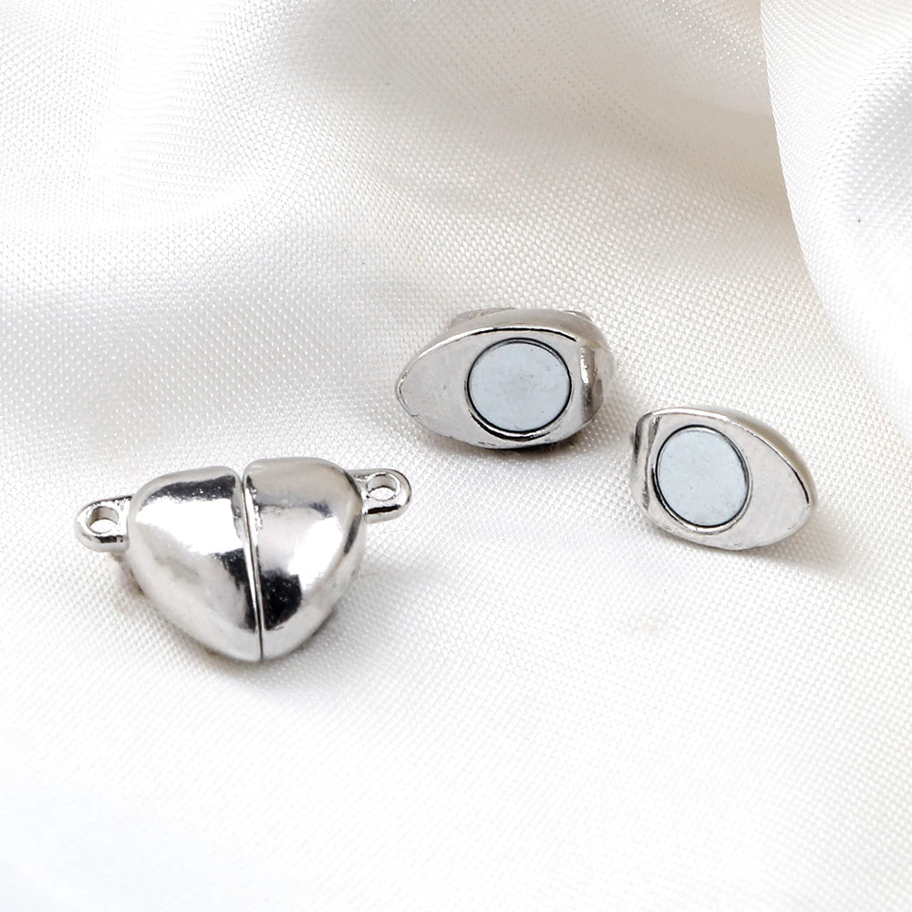 3-20pcs Magnetic Clasps Heart Ball Shape Magnet Connector Beads For Diy Jewelry Making Couple Bracelet Necklace Diy Accessories