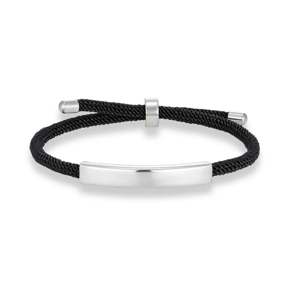 MKENDN Personalized Medical Alert Bracelet Custom Name Engrave Logo Id Phone Bracelets Trendy Emergency Rope Bracelet Gifts