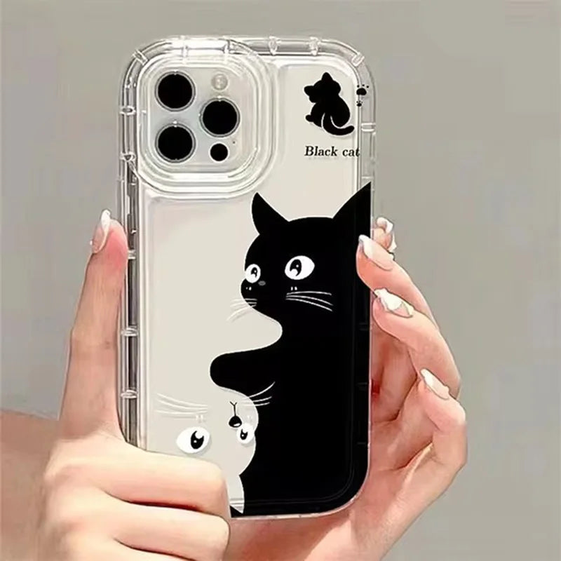 Cute Dinosaur Phone Case For iPhone 17 16 Case iPhone 15 Pro 13 11 12 14 Pro Max XR XS X 7 8Plus SE2 17Air Cartoon Animals Cover