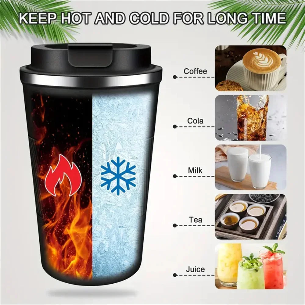 380/510Ml New Thermo Cafe Thermo Cup Tea Water Coffee Double Sus304 Coffee Mug Car Thermo Mug Leak_Proof Travel Kawaii Girl Gift