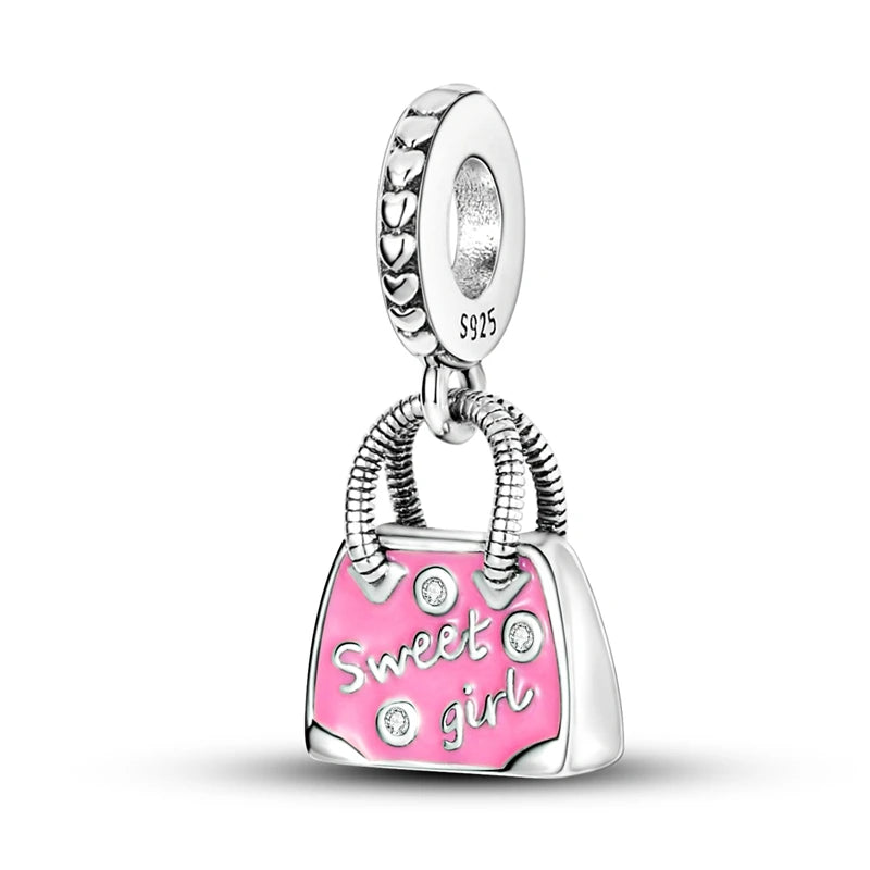 PANPOKI 925 Sterling Silver Classic Love Perfume Bottle Pendants Bracelet Charms Fit Women Jewelry Party Beads DIY Trendy Gifts