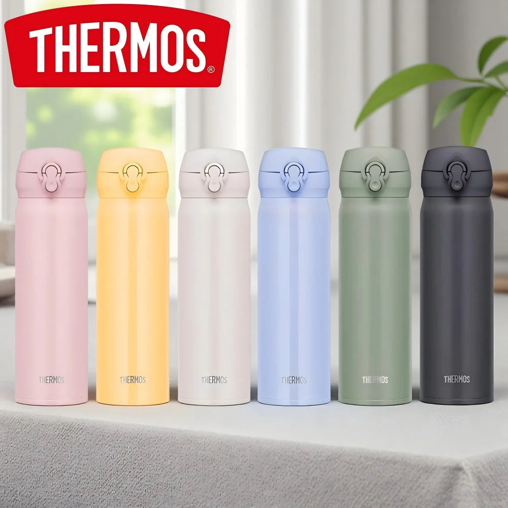 THERMOS Bottle 350/500ml Thermal Mug Stainless Steel Vacuum Flasks,6 H Keep Hot Cold, Leakproof Coffee for Office Outdoor Travel